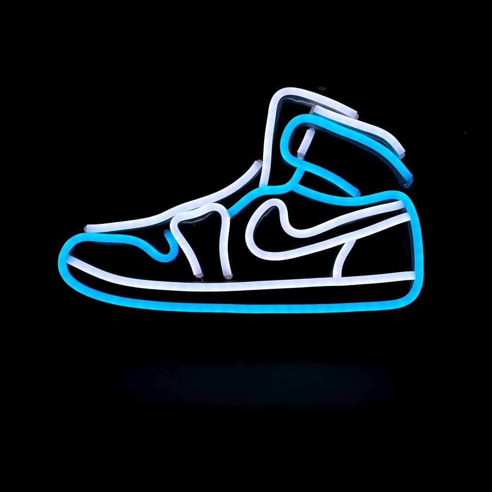 Sneakers neon sign - decor light.